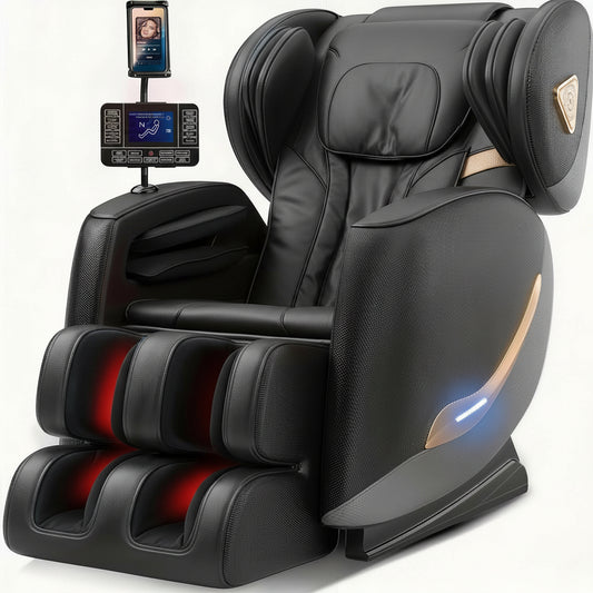 2026 Massage Chair Full Body, Zero Gravity Massage Chair Recliner - Upgraded 10-Point Roller, Heating, Airbags, Foot Roller, Shiatsu Full Body Massage Chairs, Gift for Parent
