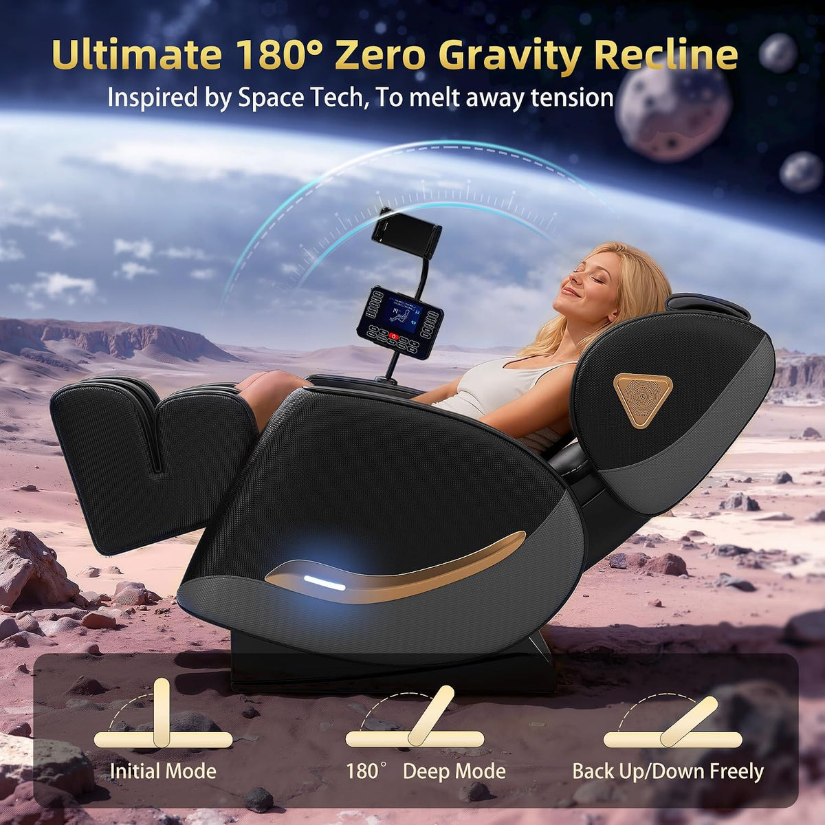 2026 Massage Chair Full Body, Zero Gravity Massage Chair Recliner - Upgraded 10-Point Roller, Heating, Airbags, Foot Roller, Shiatsu Full Body Massage Chairs, Gift for Parent — product view 5