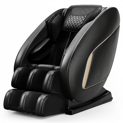 Massage Chair Neck Massager with Zero Gravity Heating Bluetooth Functions (Black)