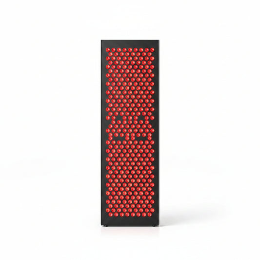 Red Light Therapy Box, 5In1 LED with 630-660-810-830-850, Metal Case, 3 Modes Red Light Panel with Soft Belt, 6 Timing Set - 9 Pulse Modes - 4-Level - Red Light Therapy Panel for Body