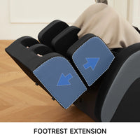 Zero Gravity Massage Chair, Shiatsu Massage Relaxation Recliner with Heating and Bluetooth, Black — product view 4