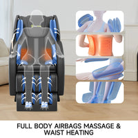 Zero Gravity Massage Chair, Shiatsu Massage Relaxation Recliner with Heating and Bluetooth, Black — product view 8